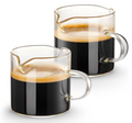 Qipecedm 4 oz Double-Spout Espresso Cups – Set of 2