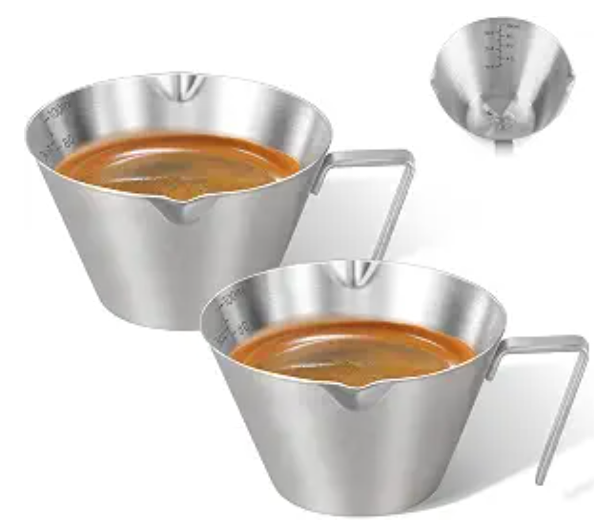 Carrottimes 3.4 oz Stainless Steel Espresso Measuring Cup